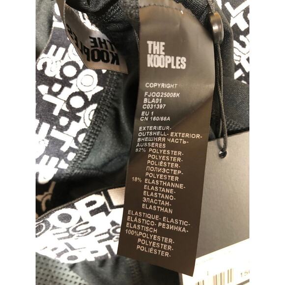 The Kooples Logomania Leggings Slim Fit High Rise Side Pockets Black NWT S - Picture 7 of 9